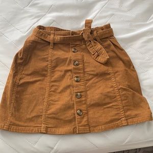 American Eagle Burnt Orange corduroy skirt